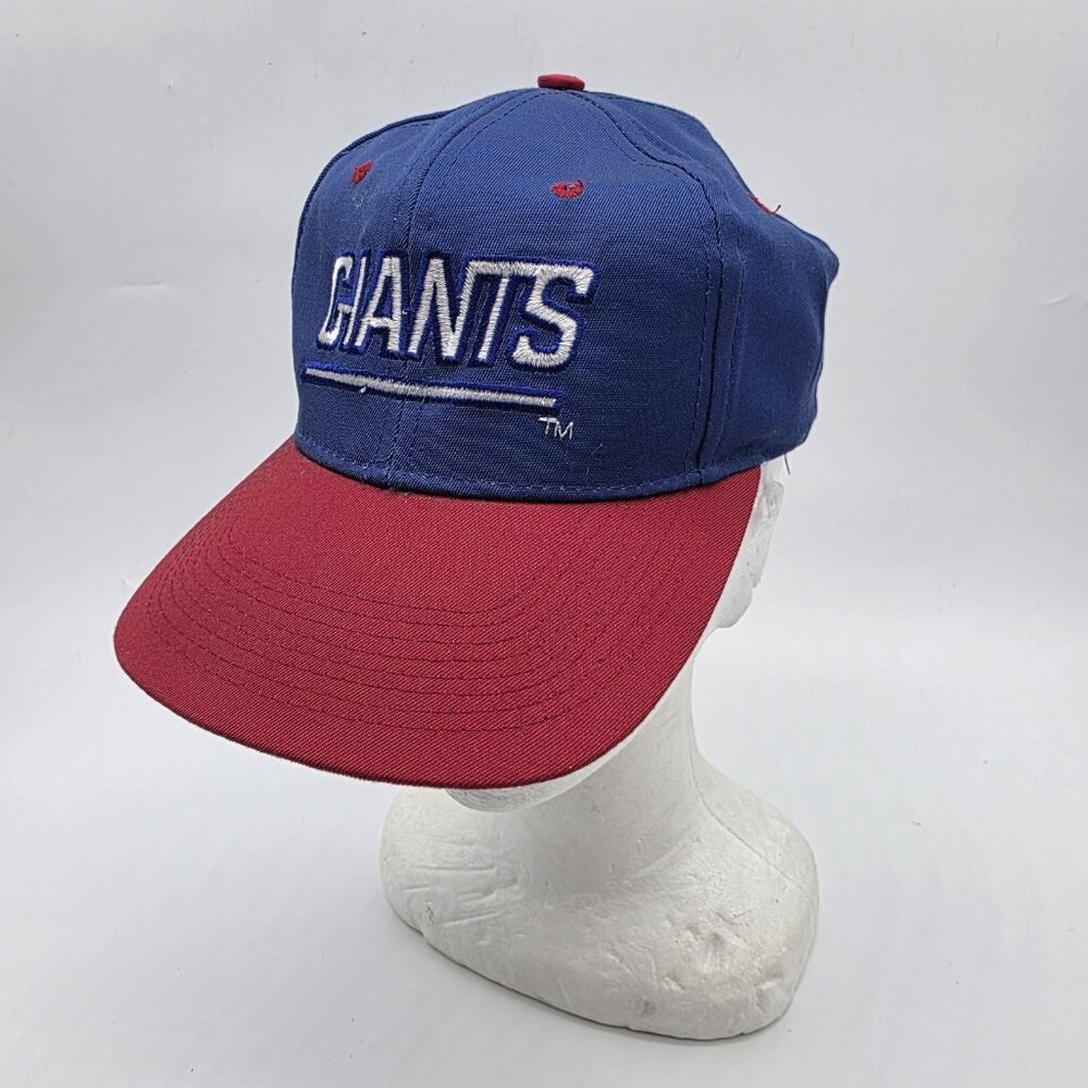 Vintage New York Giants Hat Snapback Team NFL Blue Red‎ Cap **Read**